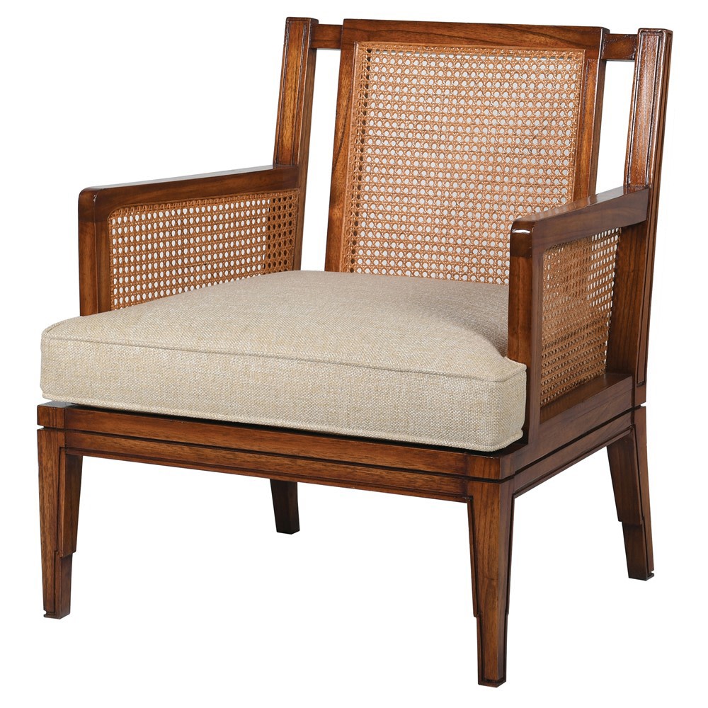 Walnut Rattan Chair – Hedgeroe Home
