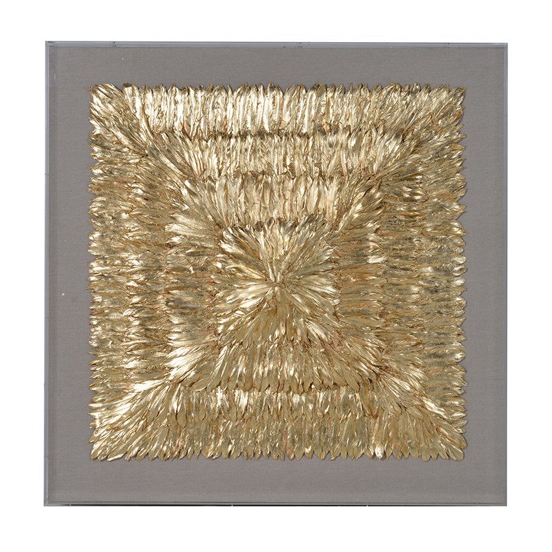 Gold Feather Wall Deco 1