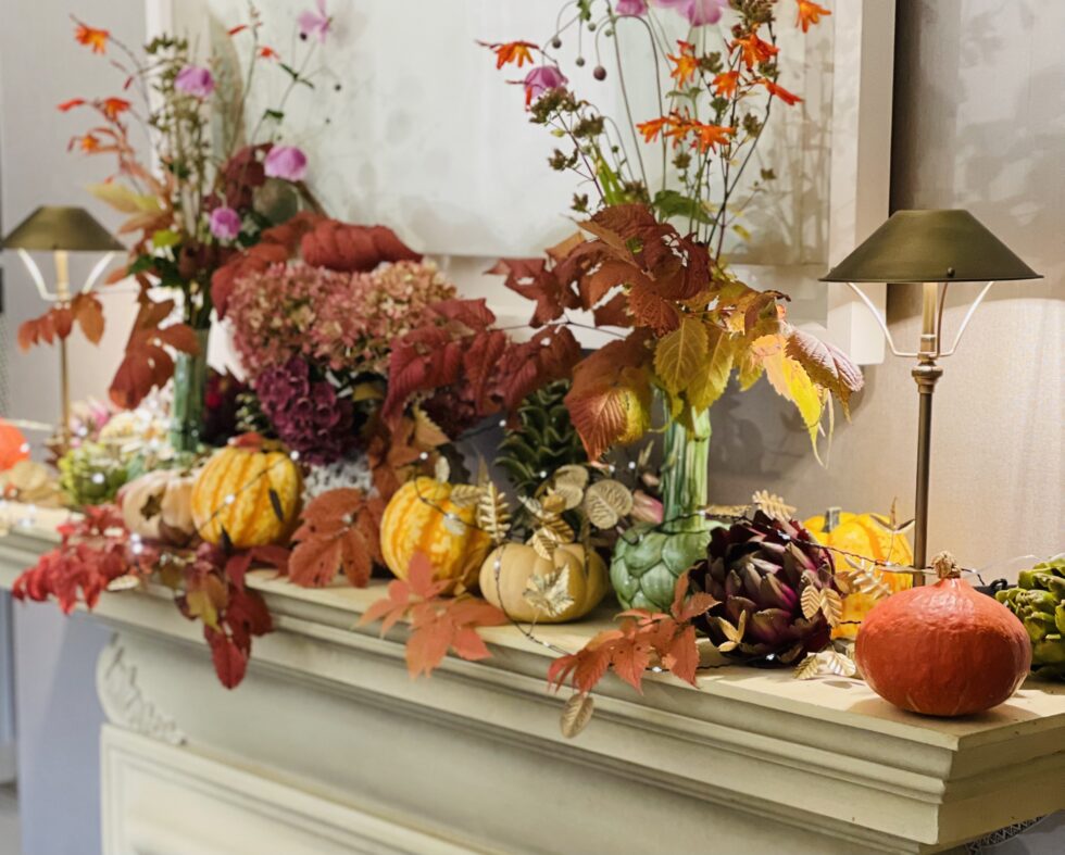 Autumnal Fireplace Display – Hedgeroe Home