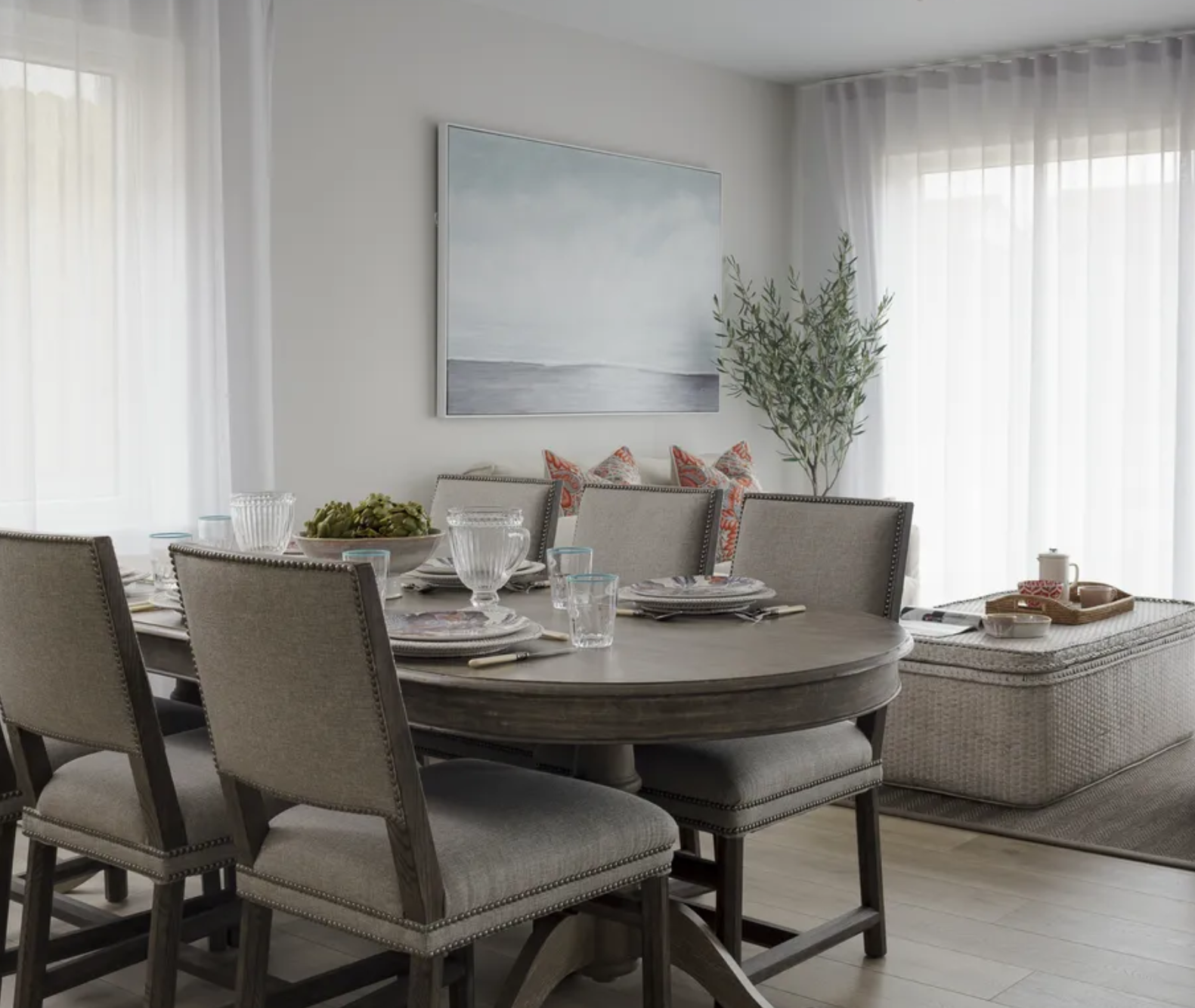 Cheap grey dining table set deals