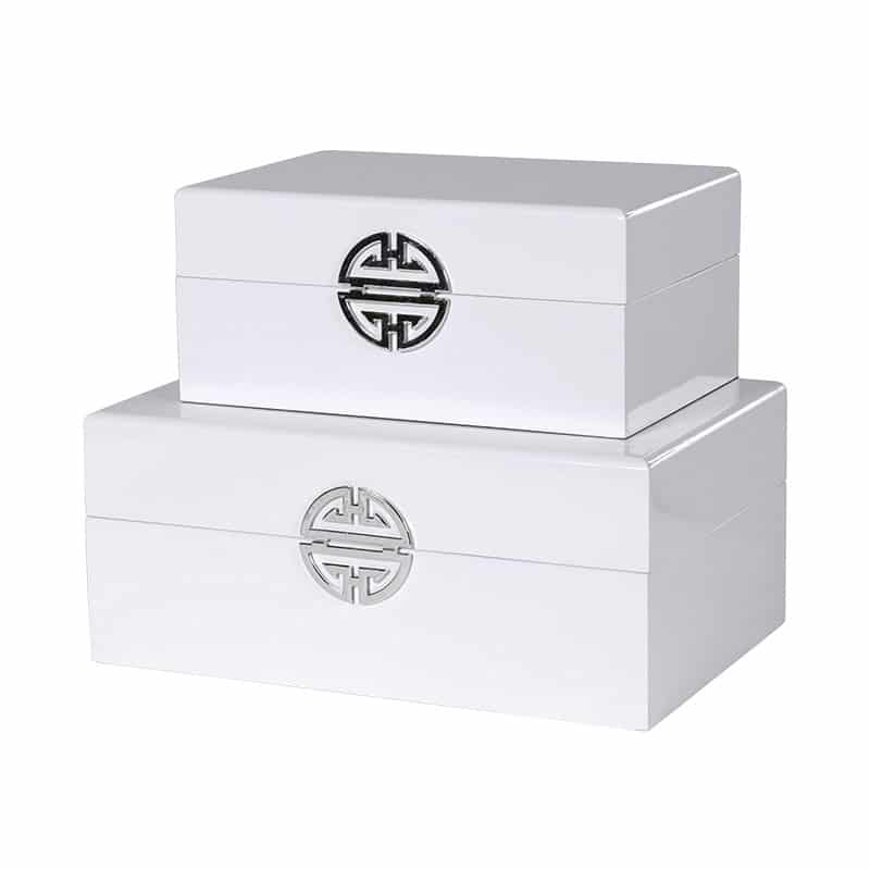 White Wooden Boxes