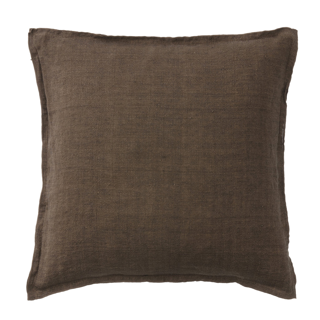 Linen Chocolate Cushion Cover  / 50x50cm
