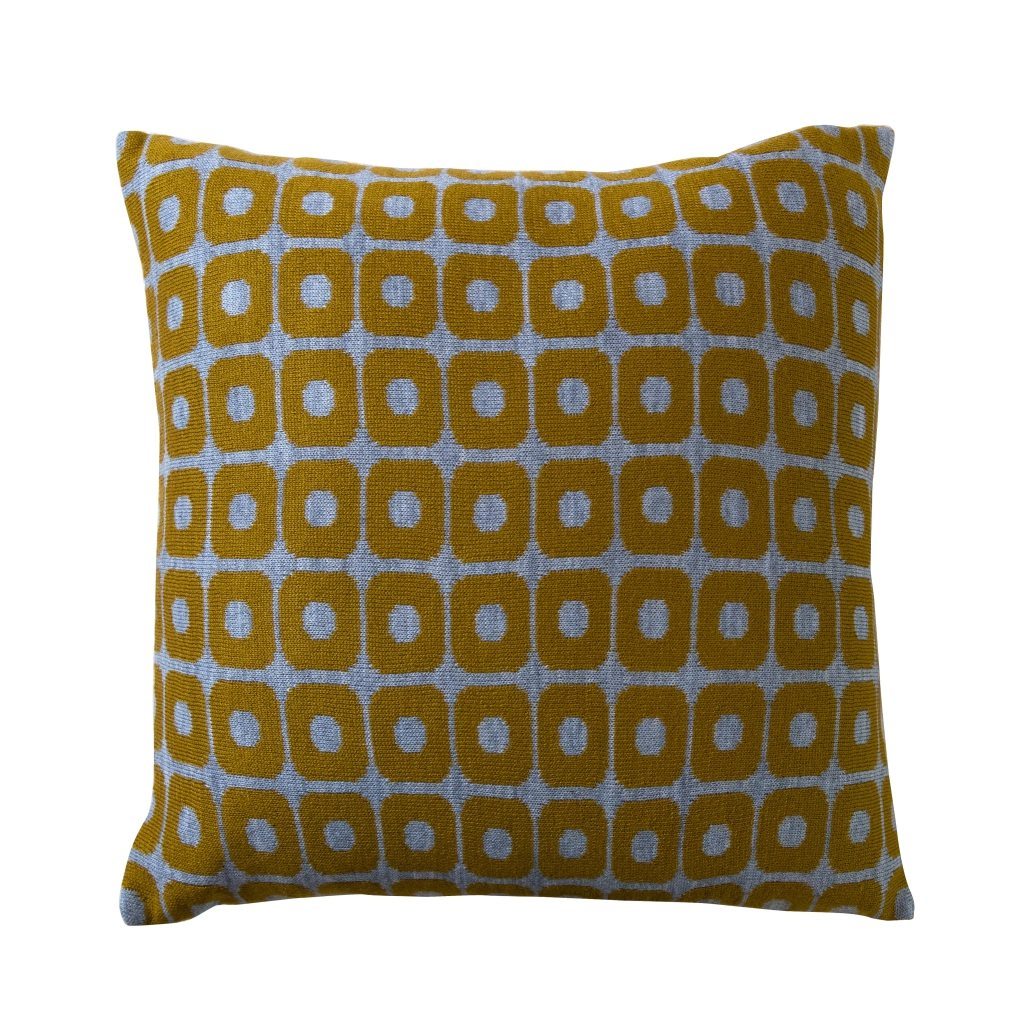 Mustard Loom Cushion Cover
