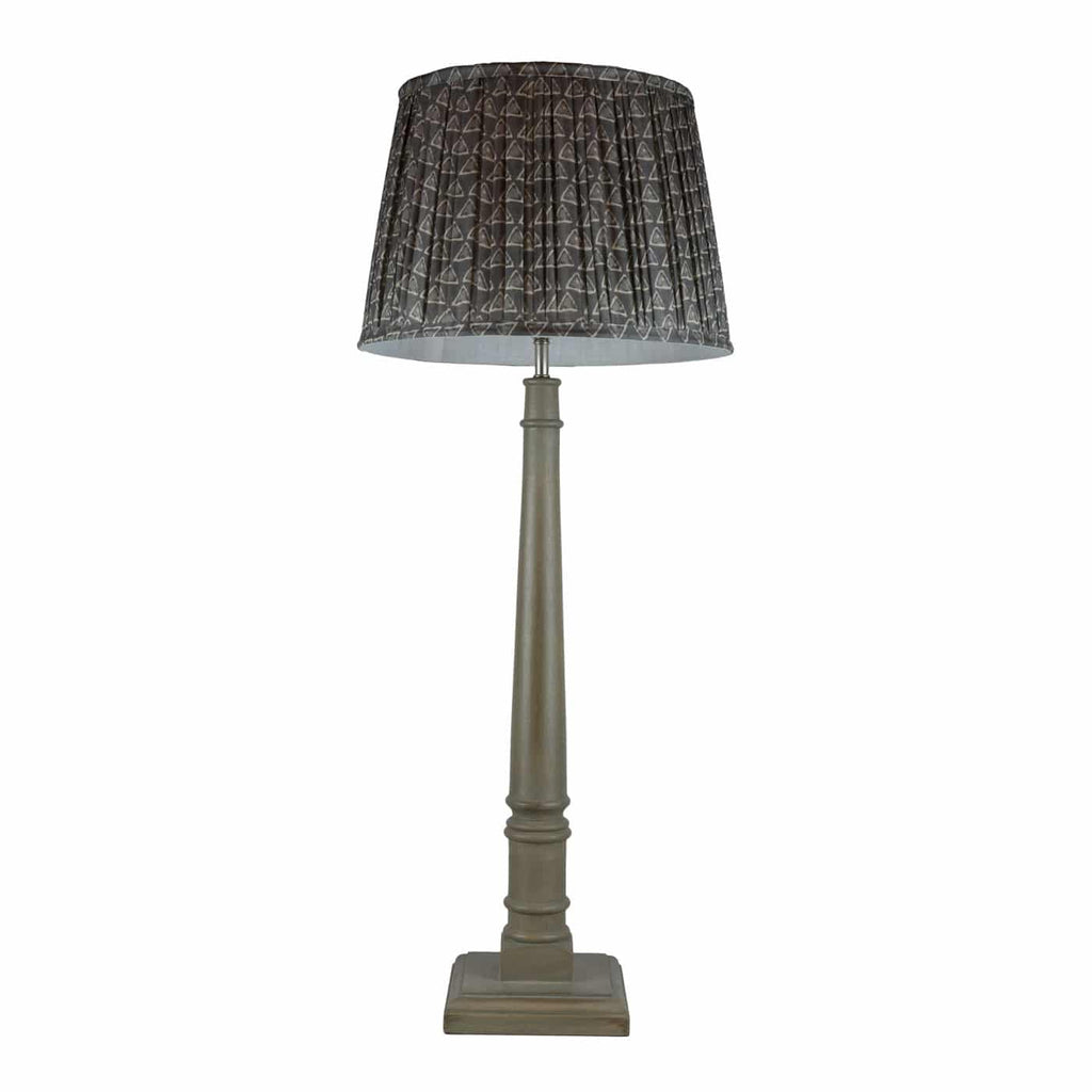 Pillar Lamp -Antique Grey